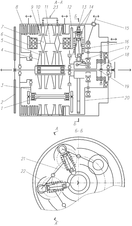 Automatic stepless gearbox